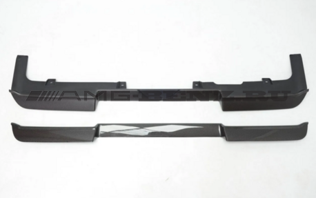 Накладка заднего бампера юбка G63 W464 carbon