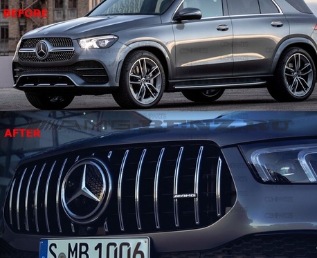 Решетка радиатора GLE 63 AMG V167