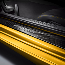 Накладки порогов карбон AMG GT C190