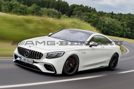 Передний бампер W217 S63 AMG Фейслифт